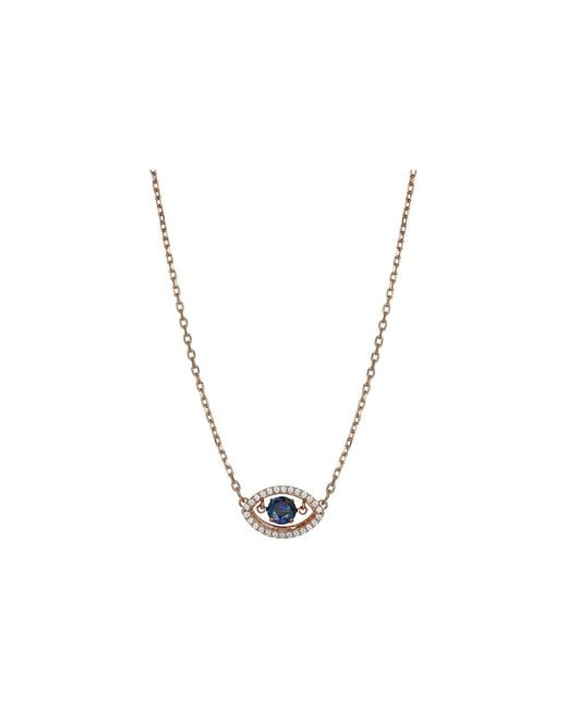 Swarovski Luckily Evil Eye Necklace in Blue | Lyst