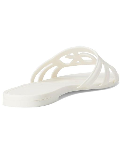 Calvin Klein White Yoana Sandals, Synthetic