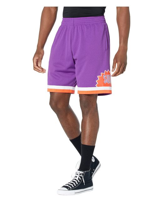 Mitchell & Ness Synthetic Nba Swingman Shorts Suns 91 in Purple for Men
