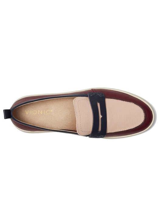 Vionic Blue Uptown Shoes, Leather