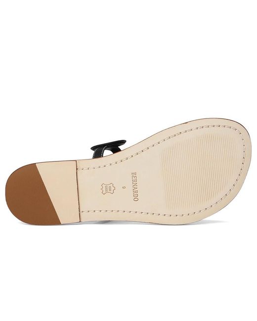 Bernardo Black New Moon Wedge Shoes, Leather