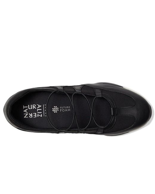 Naturalizer Black Tallulah Flat Shoes Leather/Mesh 6 M (B) Leather/Synthetic/Textile