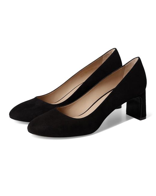 Stuart Weitzman Black Babette Pump 60 Dress Sandals, Leather
