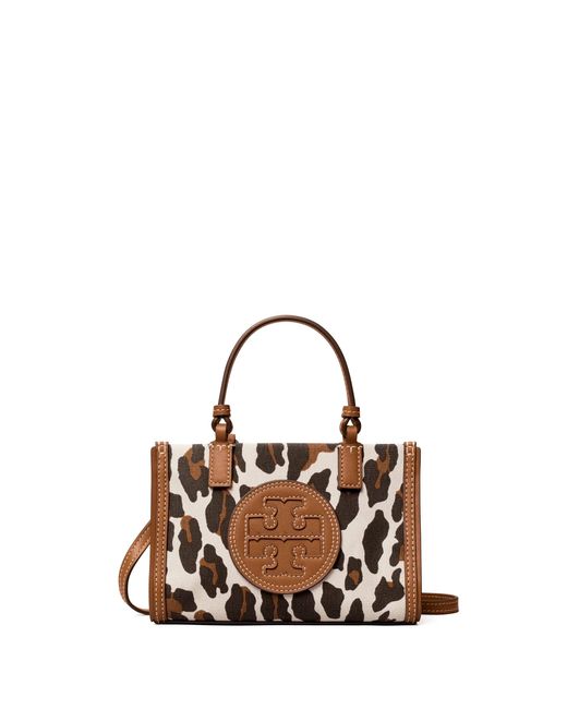 ella leopard canvas tote