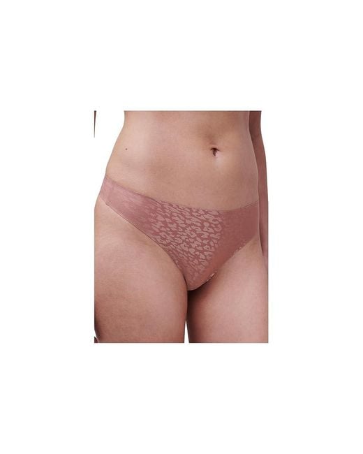 Chantelle Black Soft Stretch Thong Underwear, Cotton/Polyamide/Elastane