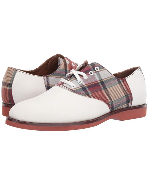 Polo Ralph Lauren Orval (lily White/plain Madras Suede/madras) Men's Shoes for men