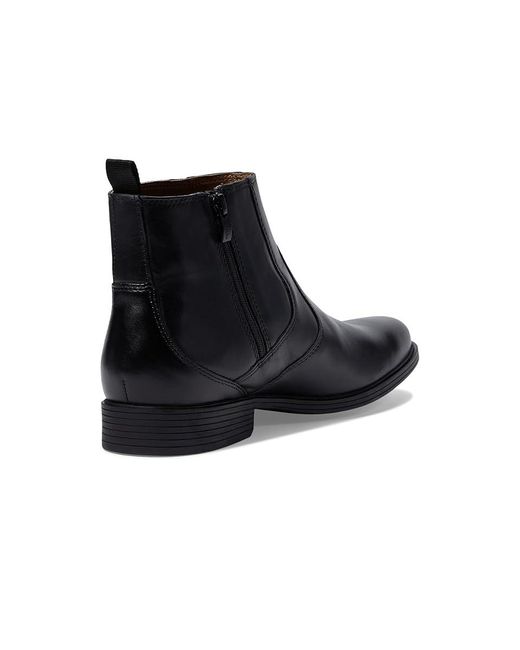 Clarks Black Whiddon Zip (Waterproof Leather) Shoes for men