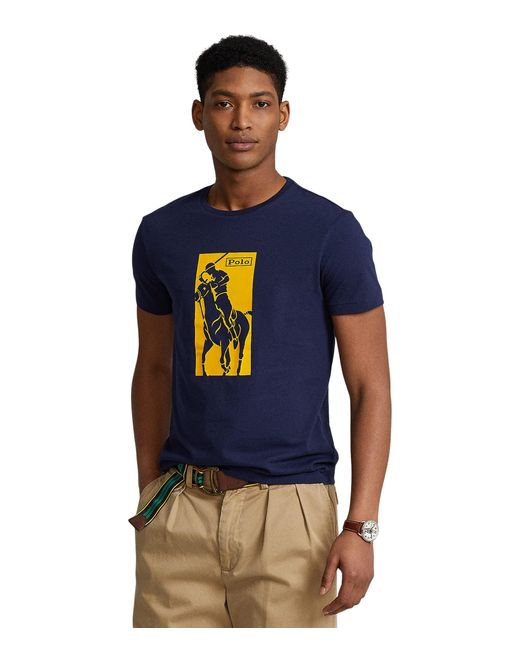 Polo Ralph Lauren Cotton Classic Fit Big Pony Logo Jersey T-shirt in ...