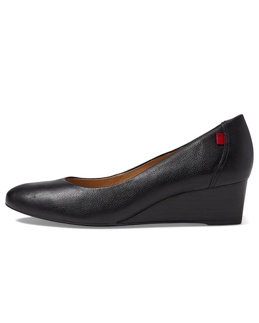 Marc Joseph New York Black Prospect Wedge ( Napa Soft) Wedge Shoes