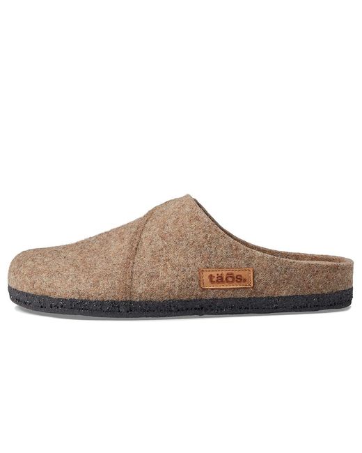 Taos Footwear Brown Wooled Class Shoes, Textile