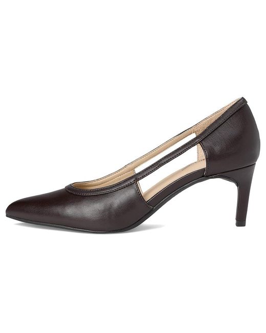 LifeStride Black Alma Pump Shoes Shoes 6.5 M (B) Faux Leather