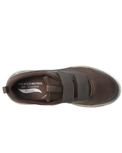 Skechers Go Walk Arch Fit Hookandloop in Black for Men Lyst