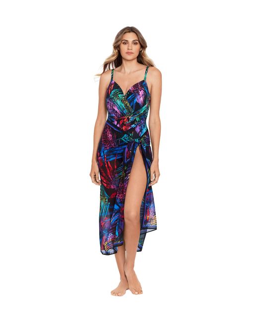 Miraclesuit Tropicat Scarf Pareo in Blue | Lyst
