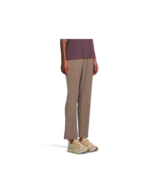 L.L. Bean Black Vista Camp Pants Straight Leg Outerwear, Nylon/Spandex