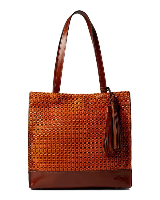 Patricia Nash Leather Toscano Tote in Yellow - Lyst