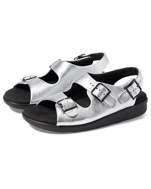 SAS Black Relaxed Comfort Sandal (Moonbeam) Shoes