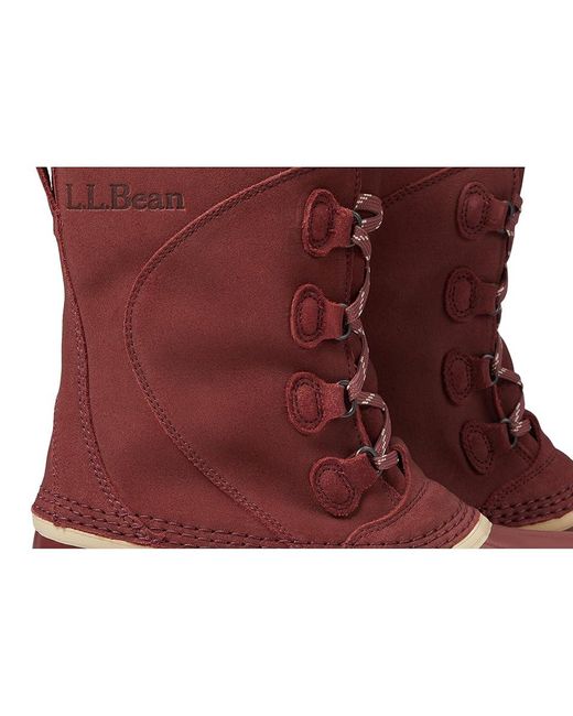 L.L. Bean Brown Snow Boot Lace-Up (Rosewood) Shoes