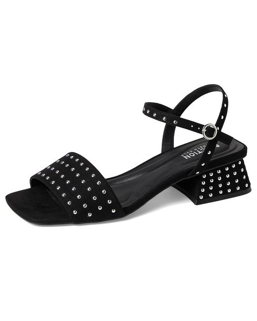 Kenneth Cole Black Buena Studs Wedge Shoes, Synthetic