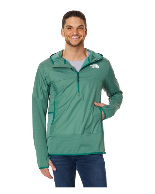 The North Face Winter Warm Pro 1/4 Zip Hoodie in Green for Men | Lyst