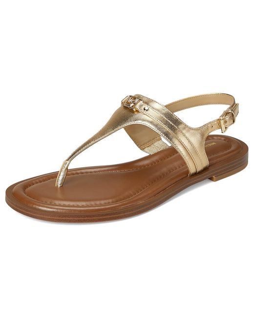 MICHAEL Michael Kors Metallic Mandy Thong Sandal Sandals, Synthetic