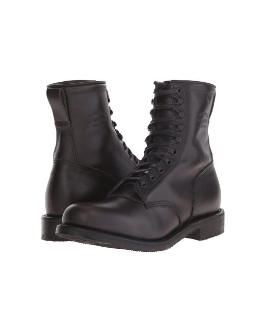 Chippewa Black 8" Service Boot for men