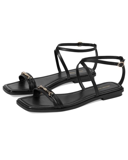 Michael Kors Black Lena Flat Sandal