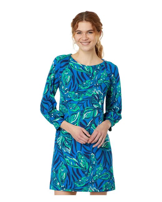Lilly Pulitzer Blue Elianna 3/4 Sleeve Dress