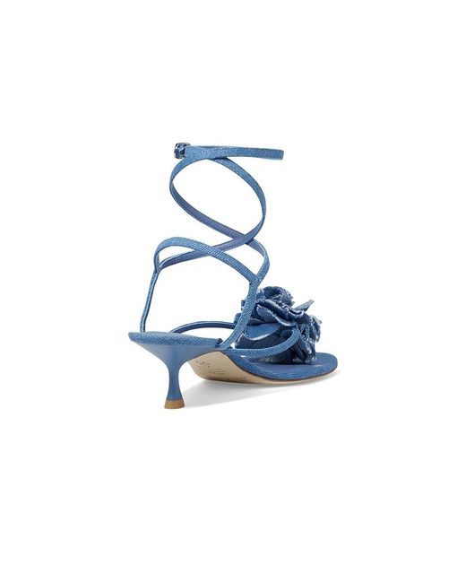 Stuart Weitzman Blue Belize 50 Sandal (Washed) Sandals