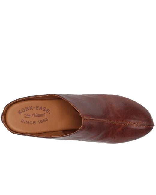 kork ease sagano clog dark brown