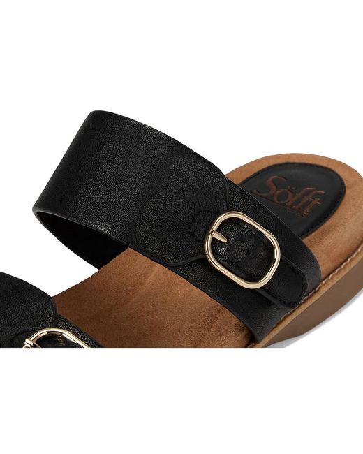 Söfft Black Bernise Sandals 8.5 M (B) Leather
