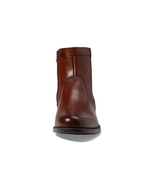Florsheim Midtown Plain Toe Zipper Boot in Brown for Men | Lyst