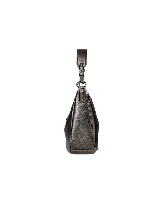 COACH Metallic Leather Sutton Hobo (gunmetal/metallic Graphite) Hobo  Handbags | Lyst