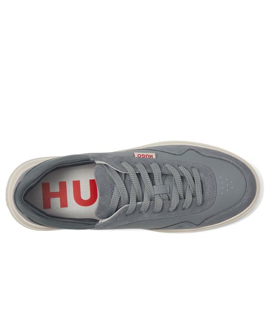 HUGO Blue Blake Cupsole Smooth Sneakers for men