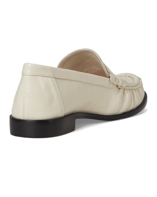 SCHUTZ SHOES White Tyche Flat Shoes, Leather