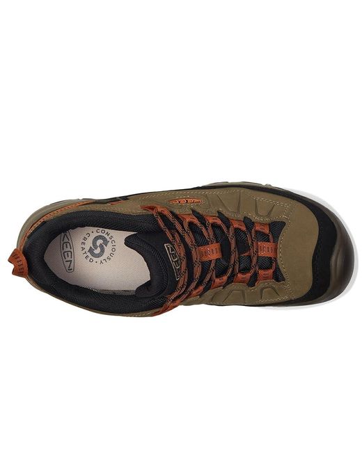 Keen Black Targhee 4 Vent Durable Breathable Climbing Shoes Sea Turtle/Roasted Pecan 9 D for men