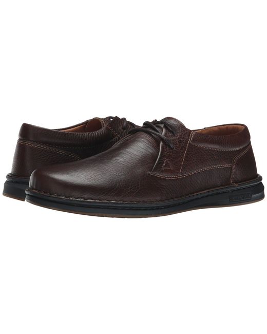 Birkenstock Brown Memphis (black Leather) Men's Lace Up Casual Shoes for men