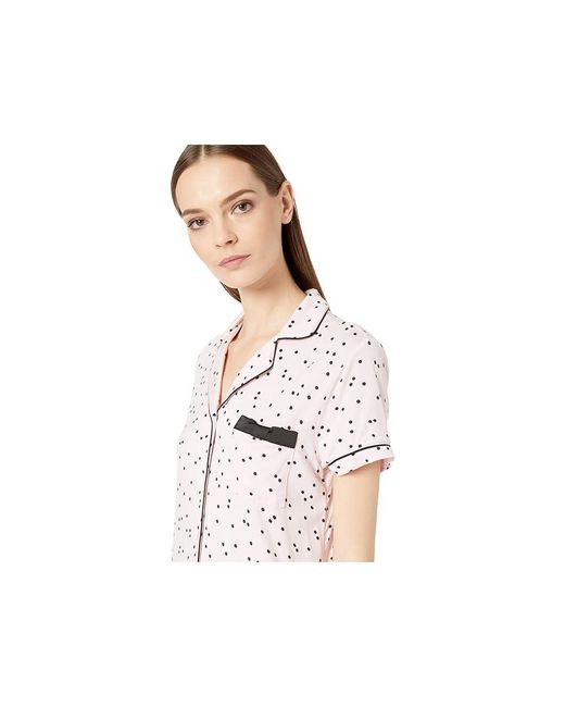Kate Spade Black Evergreen Short Pajama Set Pajama Sets, Modal