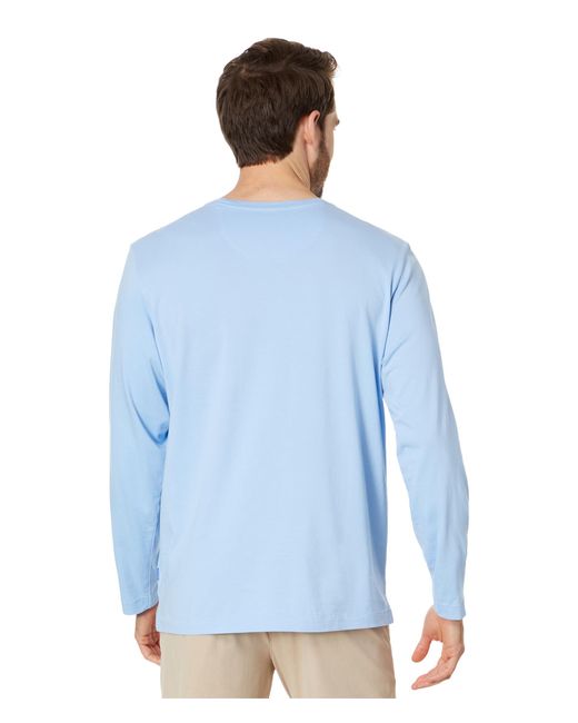Tommy Bahama Blue New Bali Skyline Long Sleeve T-shirt for men