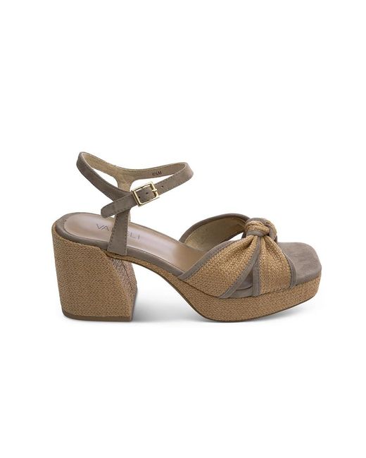 Vaneli Black Mina ( Suede/Nat Raffia) Sandals