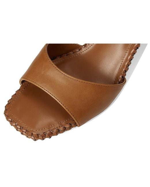 Vince Camuto Brown Emmla Stitched Mule Sandals Sandals, Leather
