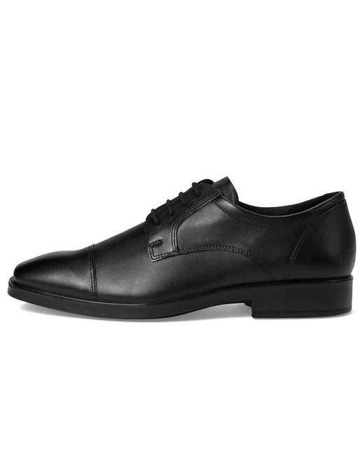 Ecco Black Milan Cap Toe Tie Oxford Shoes Eu 39 (Us 5-5.5) D for men