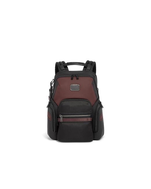 Tumi Black Navigation Backpack (Oxblood) Backpack Bags for men