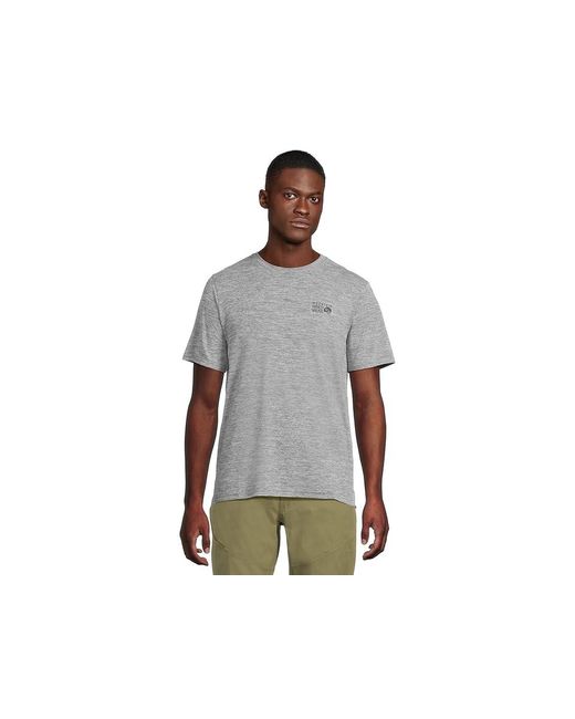 Mountain Hardwear Black Sunblockertm Short Sleeve Clothing, Polyester for men