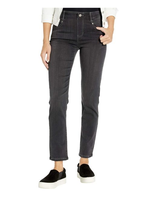 Liverpool Jeans Company Denim Gia Glider/revolutionary Pull-on Slim Jeans In Meteorite in Gray 