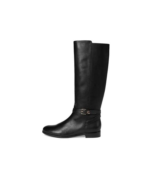 Ralph Lauren Black Brooke Ii Burnished Leather Tall Boots Boots 7 B