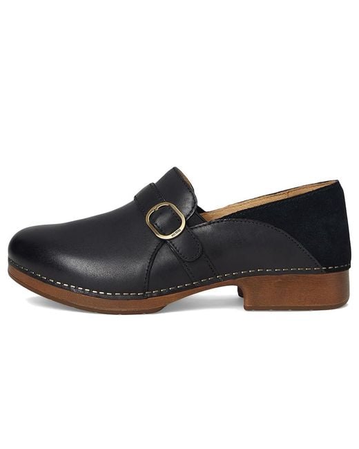 Dansko Black Margaret Shoes, Leather