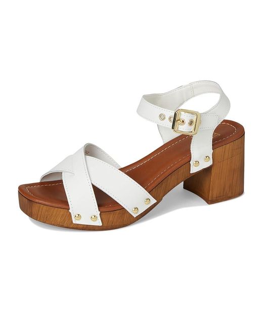Dune White Judies Wedge Shoes 40 (Us 10) B