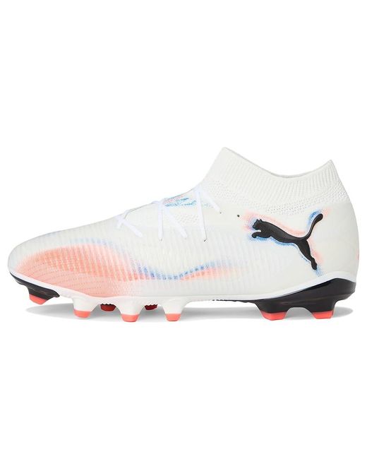 PUMA White Future 8 Pro Firm, Artificial Ground Soccer Cleats Soccer Shoes//Glowing 8 D for men