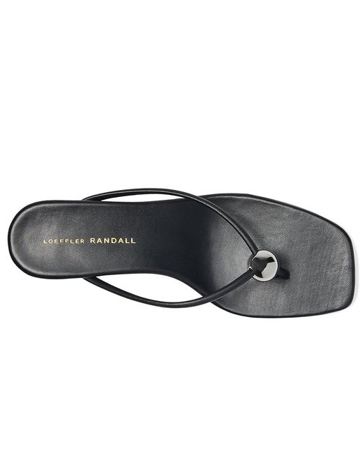 Loeffler Randall Black Odessa Heeled Mules W/ Hardware Dress Sandals 8 B