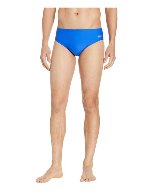 Speedo Blue Core Solid Swim Briefs for men